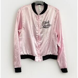 Pink Ladies Satin Jacket Grease Retro Halloween Costume Party Women’s Medium